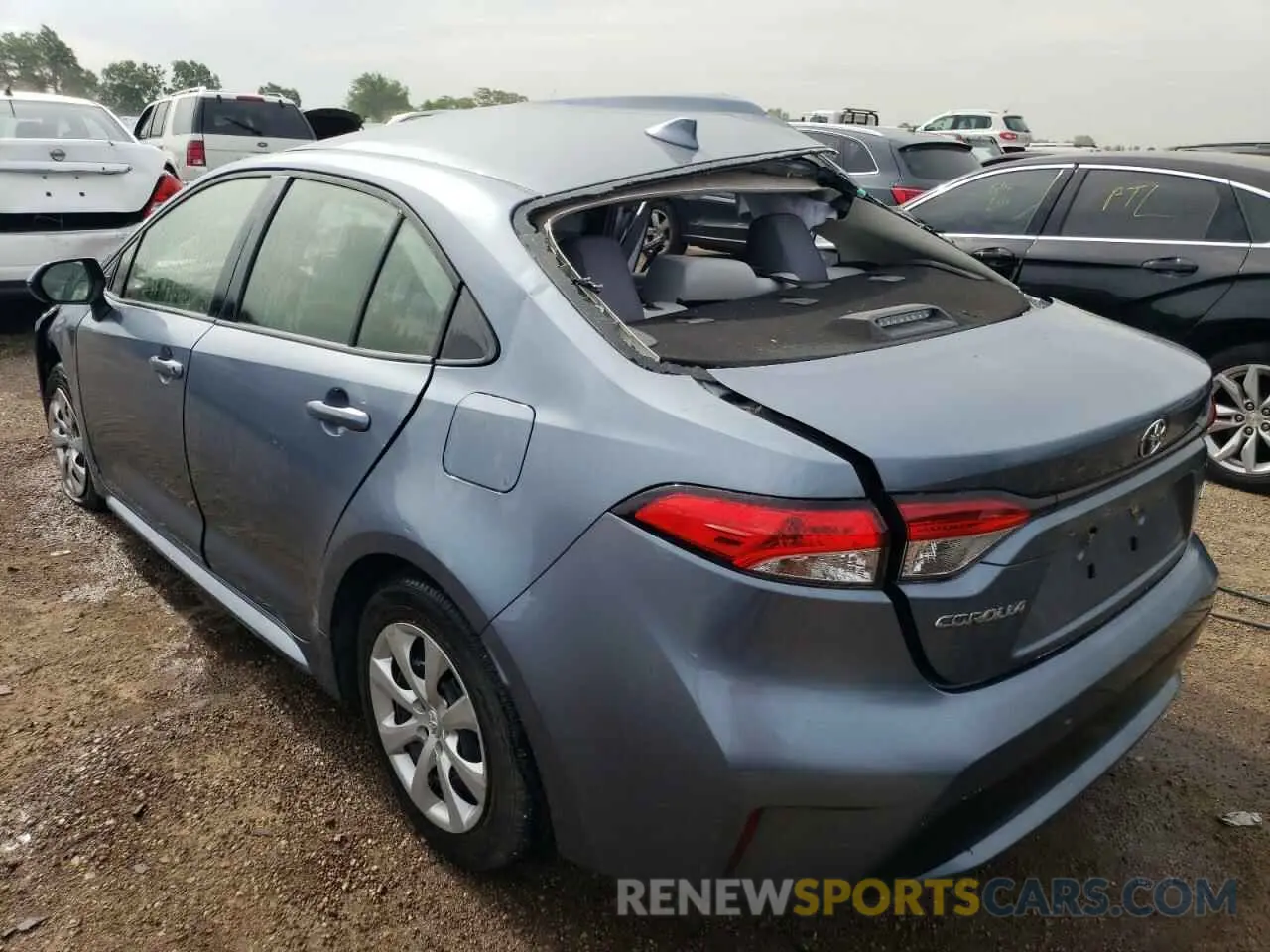 2 Photograph of a damaged car JTDEPMAE4MJ117731 TOYOTA COROLLA 2021