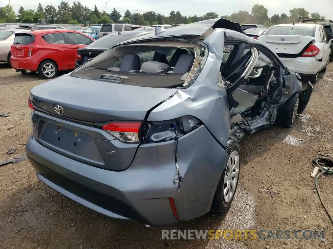 3 Photograph of a damaged car JTDEPMAE4MJ117731 TOYOTA COROLLA 2021