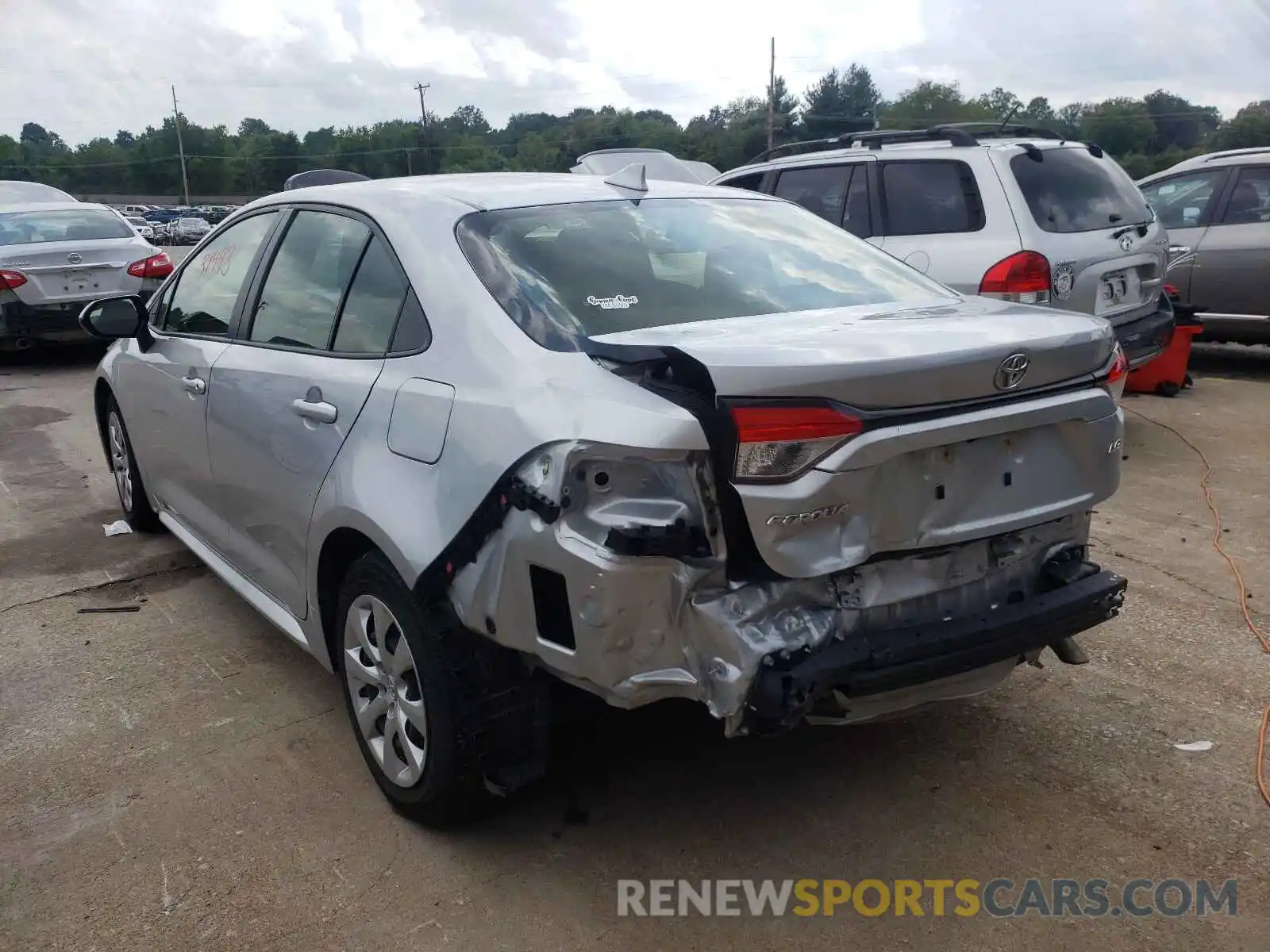 3 Photograph of a damaged car JTDEPMAE4MJ128597 TOYOTA COROLLA 2021