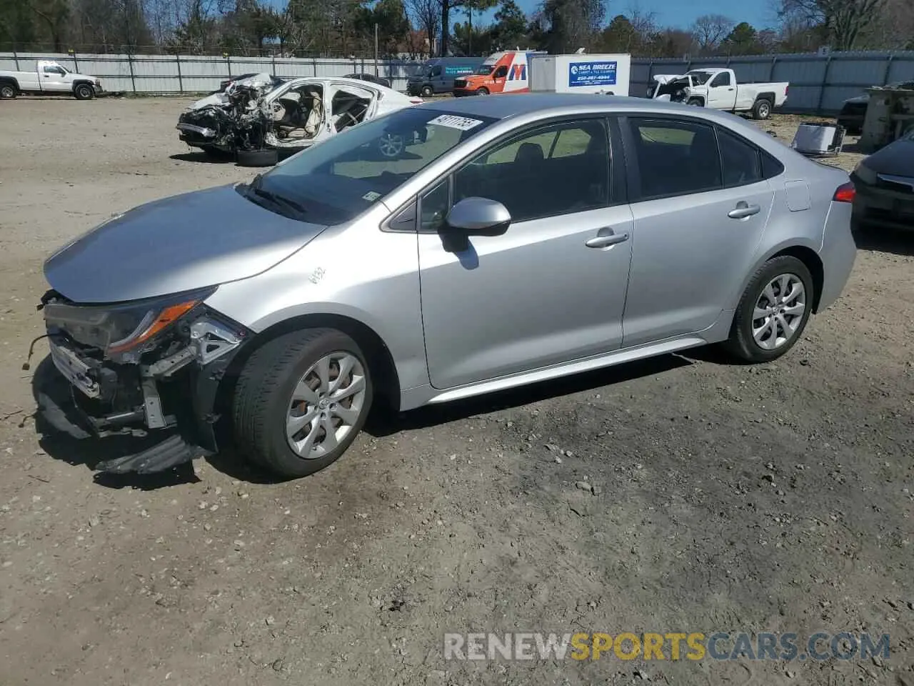 1 Photograph of a damaged car JTDEPMAE4MJ131032 TOYOTA COROLLA 2021