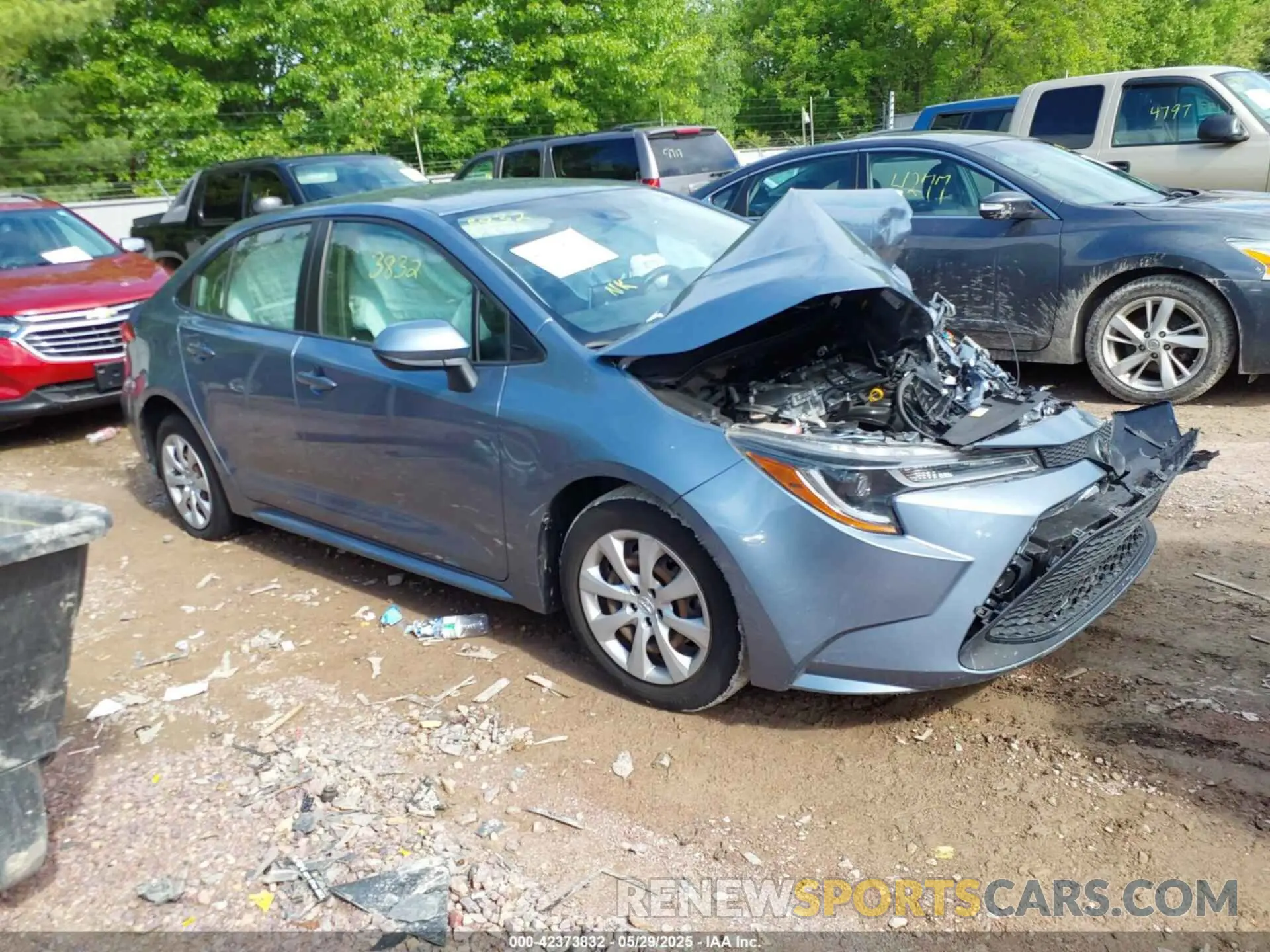 1 Photograph of a damaged car JTDEPMAE4MJ140703 TOYOTA COROLLA 2021