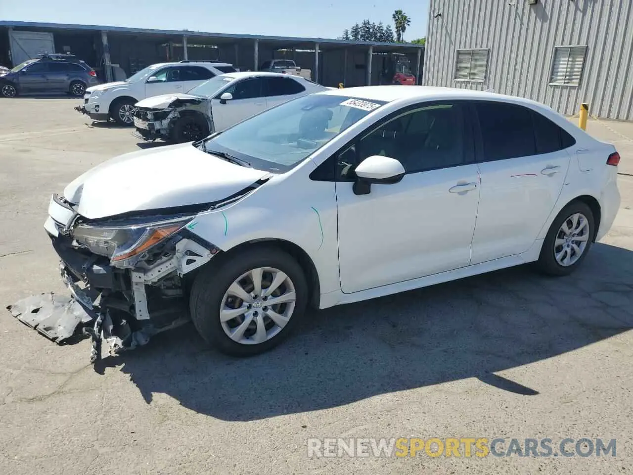 1 Photograph of a damaged car JTDEPMAE4MJ140930 TOYOTA COROLLA 2021