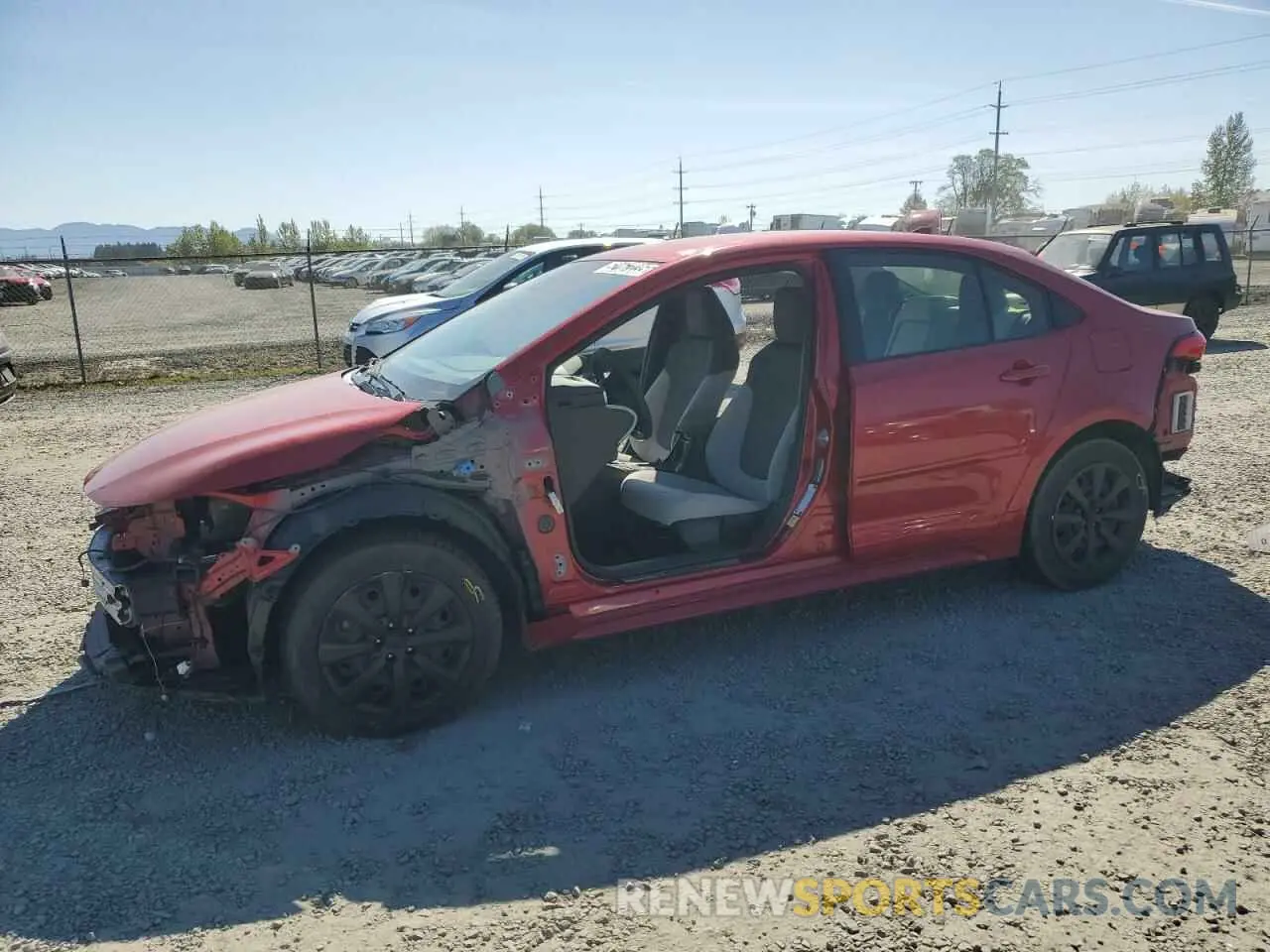 1 Photograph of a damaged car JTDEPMAE4MJ141995 TOYOTA COROLLA 2021