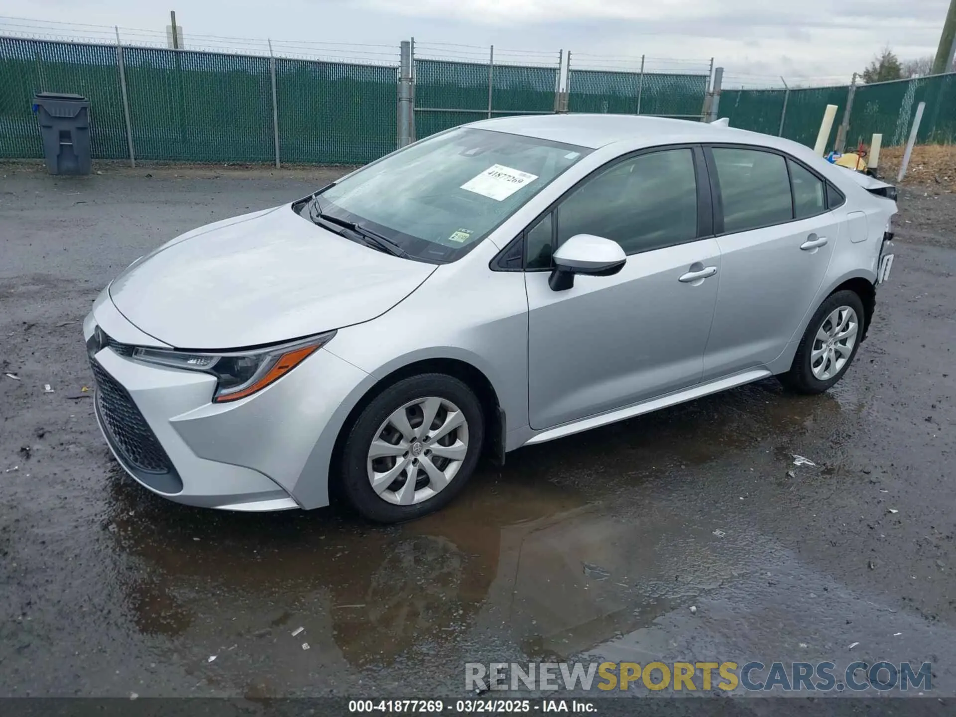 2 Photograph of a damaged car JTDEPMAE4MJ148249 TOYOTA COROLLA 2021