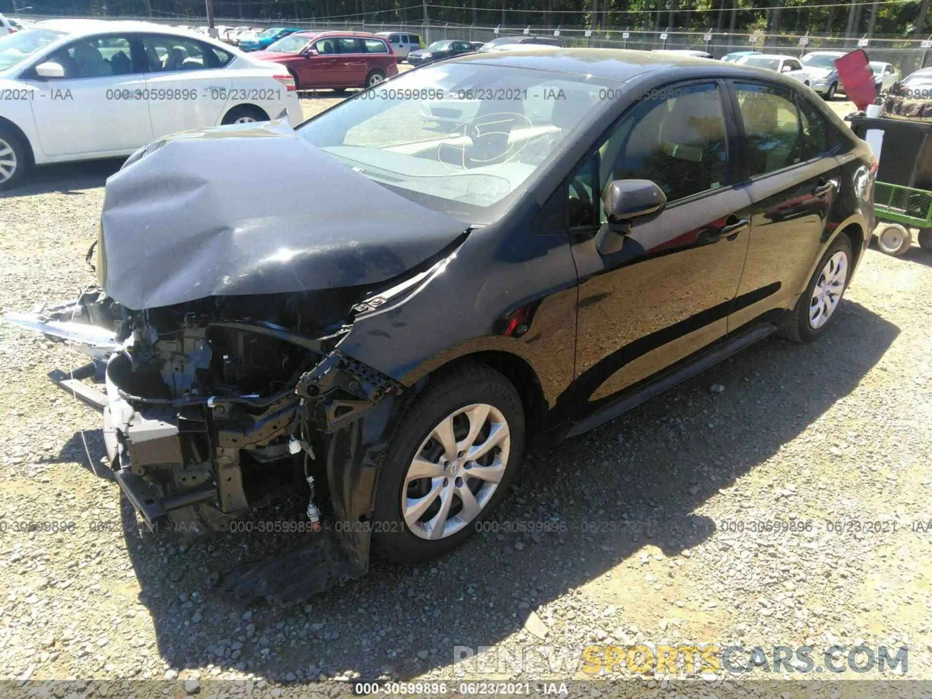 2 Photograph of a damaged car JTDEPMAE4MJ151099 TOYOTA COROLLA 2021