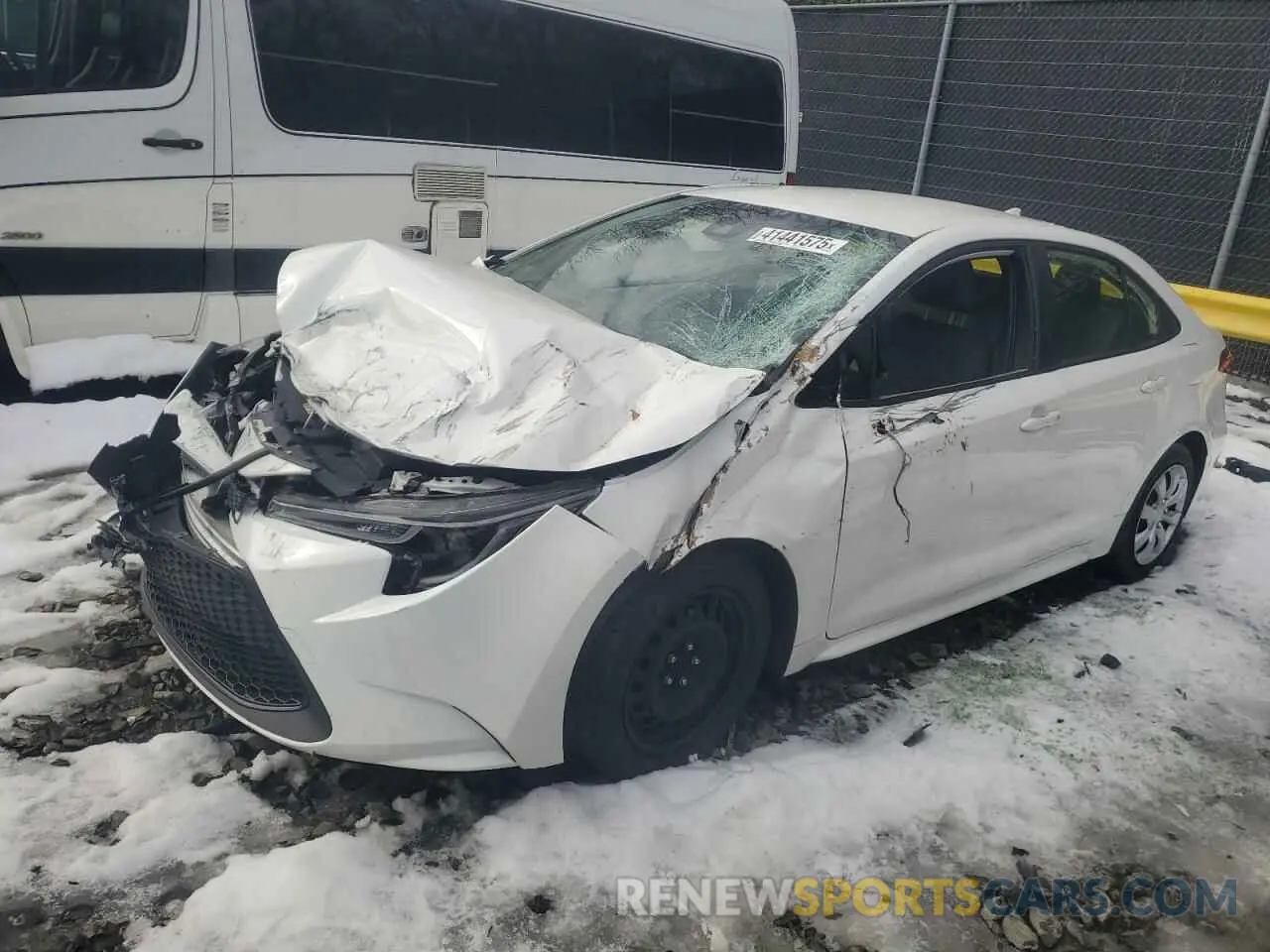 1 Photograph of a damaged car JTDEPMAE4MJ152480 TOYOTA COROLLA 2021
