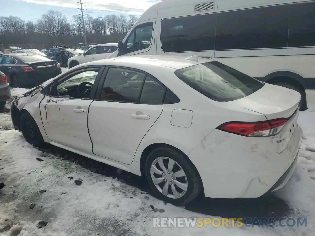 2 Photograph of a damaged car JTDEPMAE4MJ152480 TOYOTA COROLLA 2021
