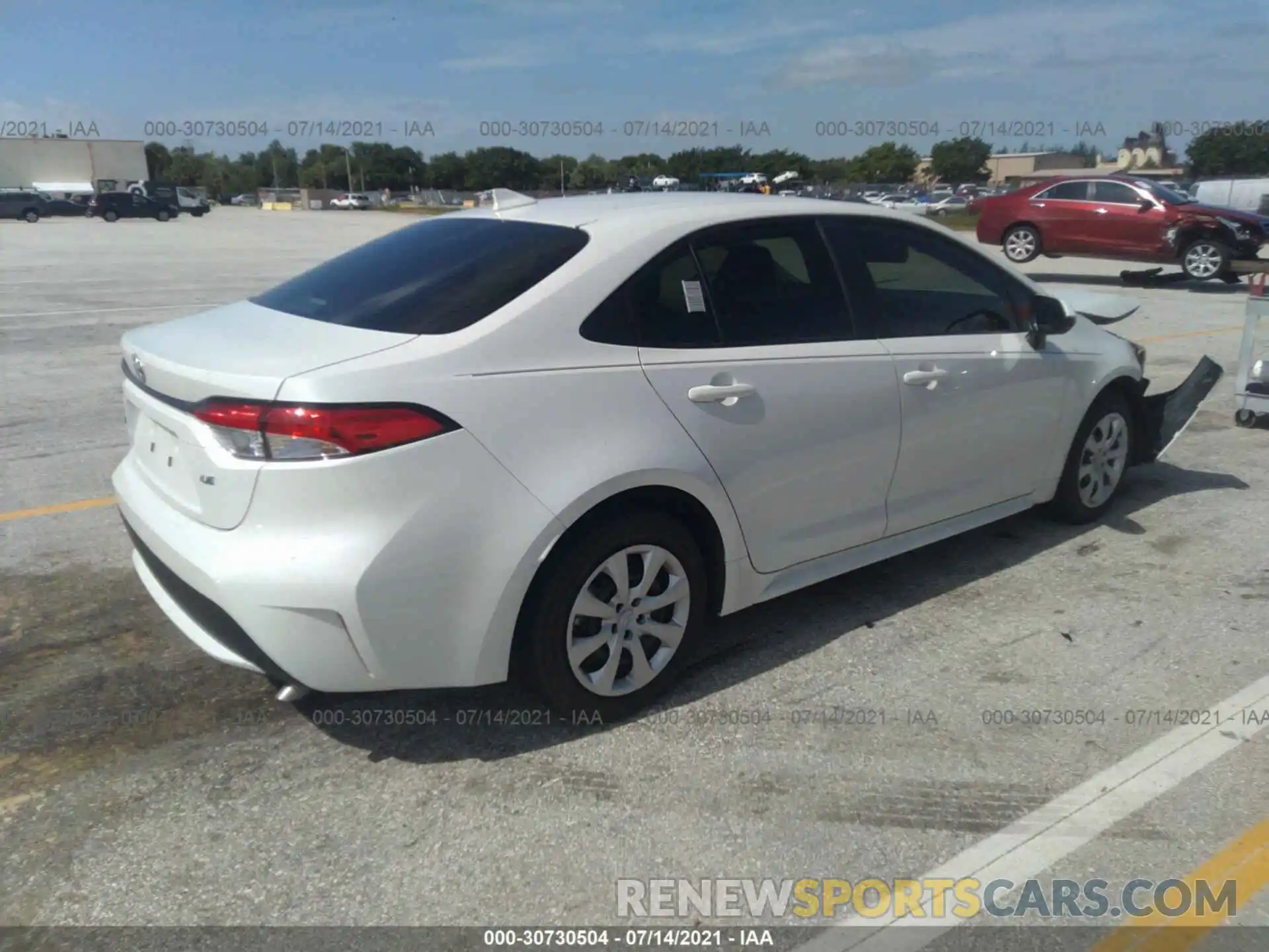 4 Photograph of a damaged car JTDEPMAE4MJ152544 TOYOTA COROLLA 2021