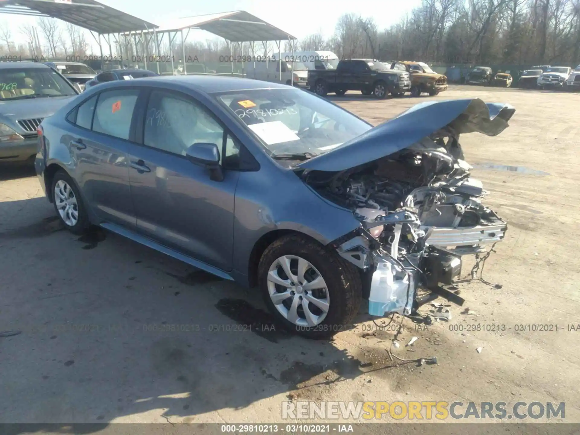 1 Photograph of a damaged car JTDEPMAE4MJ154097 TOYOTA COROLLA 2021