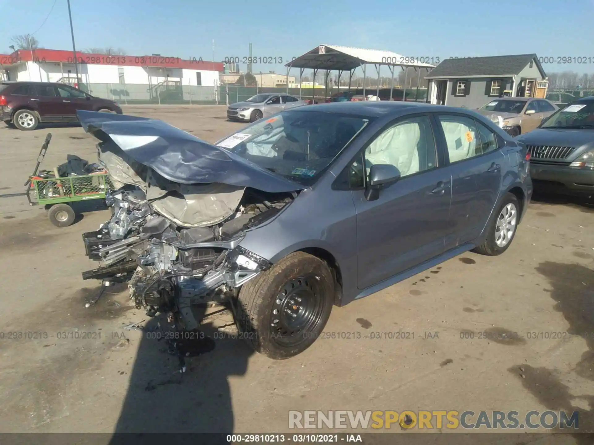 2 Photograph of a damaged car JTDEPMAE4MJ154097 TOYOTA COROLLA 2021