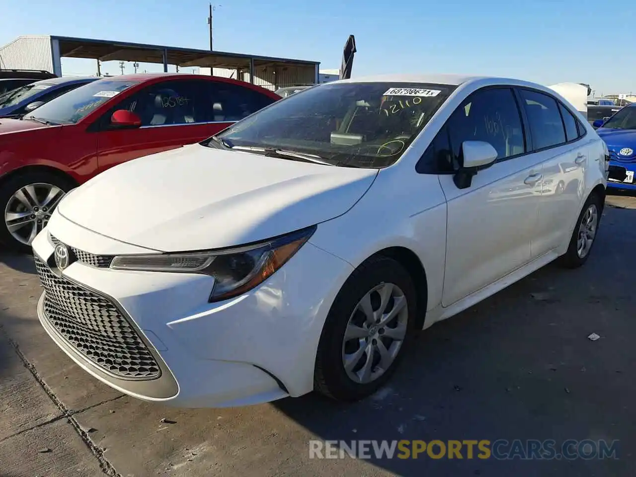 2 Photograph of a damaged car JTDEPMAE4MJ155976 TOYOTA COROLLA 2021