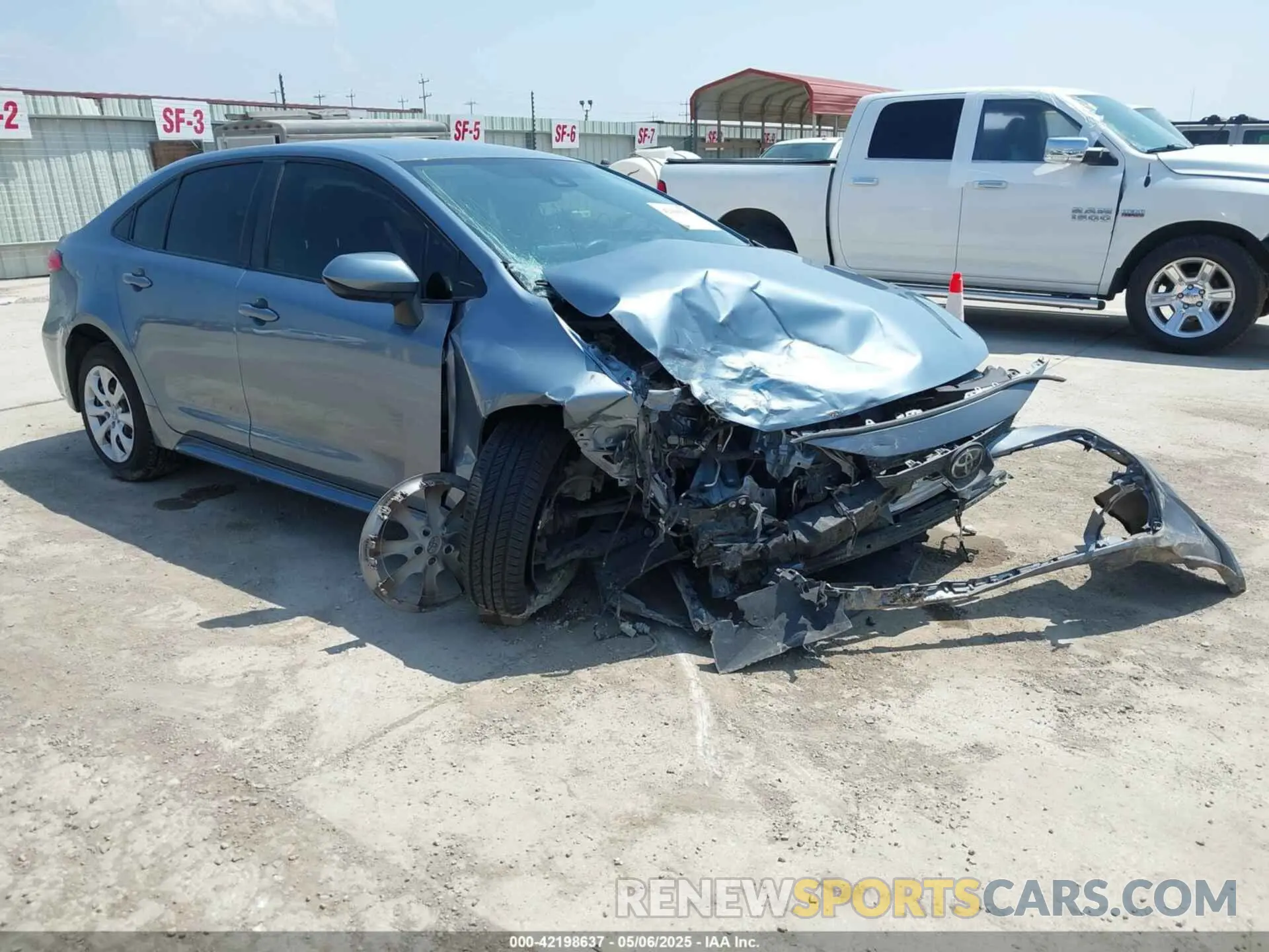 1 Photograph of a damaged car JTDEPMAE4MJ162622 TOYOTA COROLLA 2021