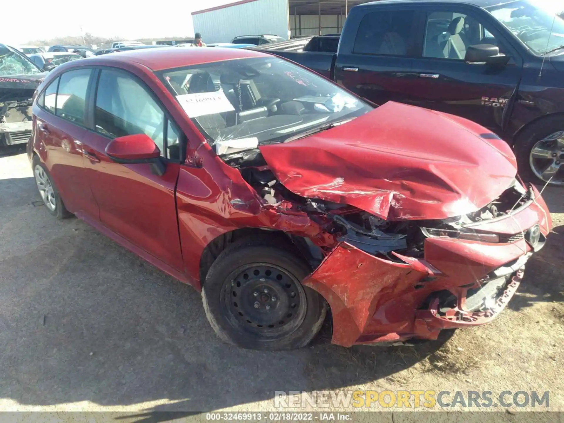 1 Photograph of a damaged car JTDEPMAE4MJ163382 TOYOTA COROLLA 2021