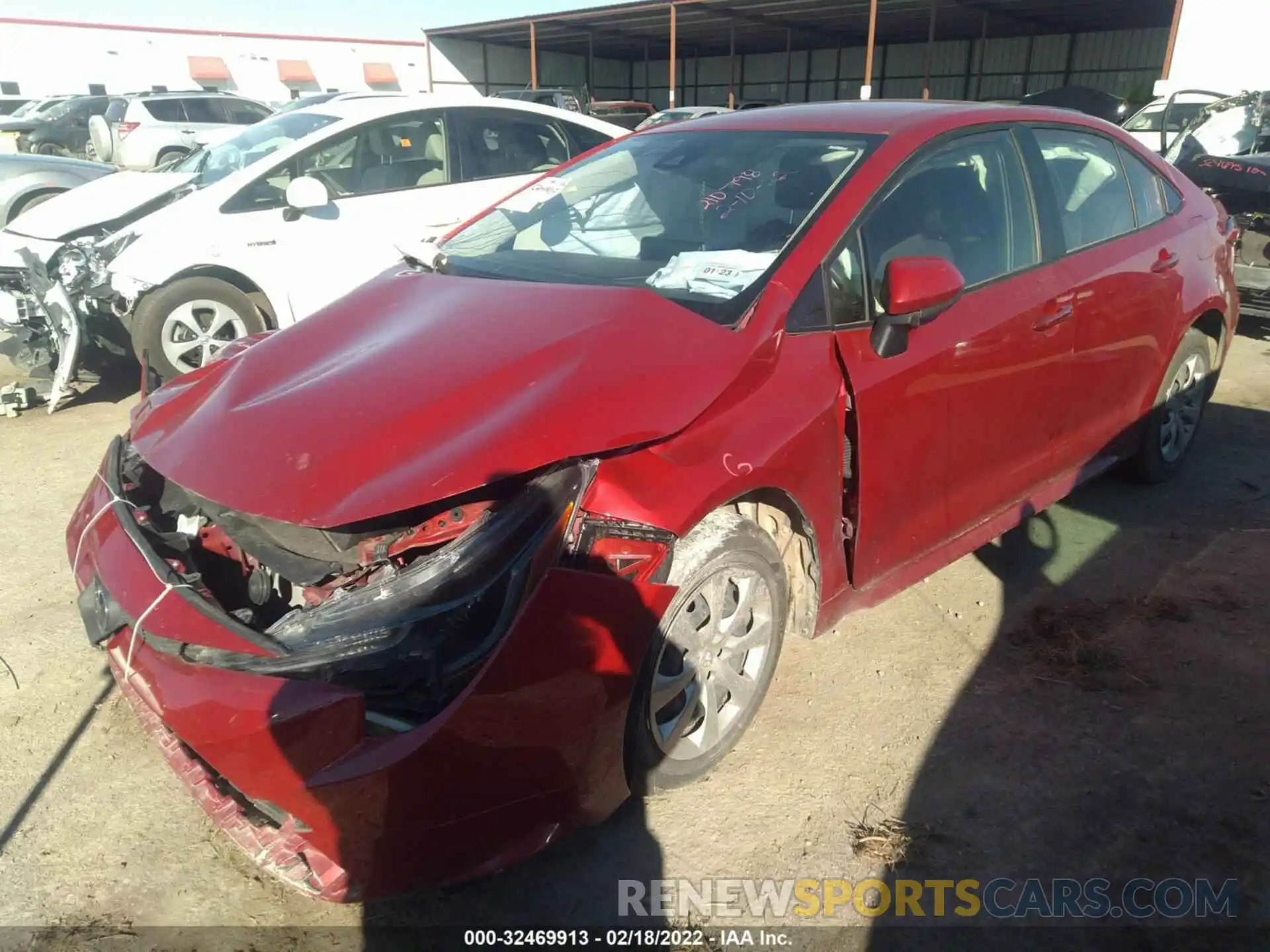 2 Photograph of a damaged car JTDEPMAE4MJ163382 TOYOTA COROLLA 2021