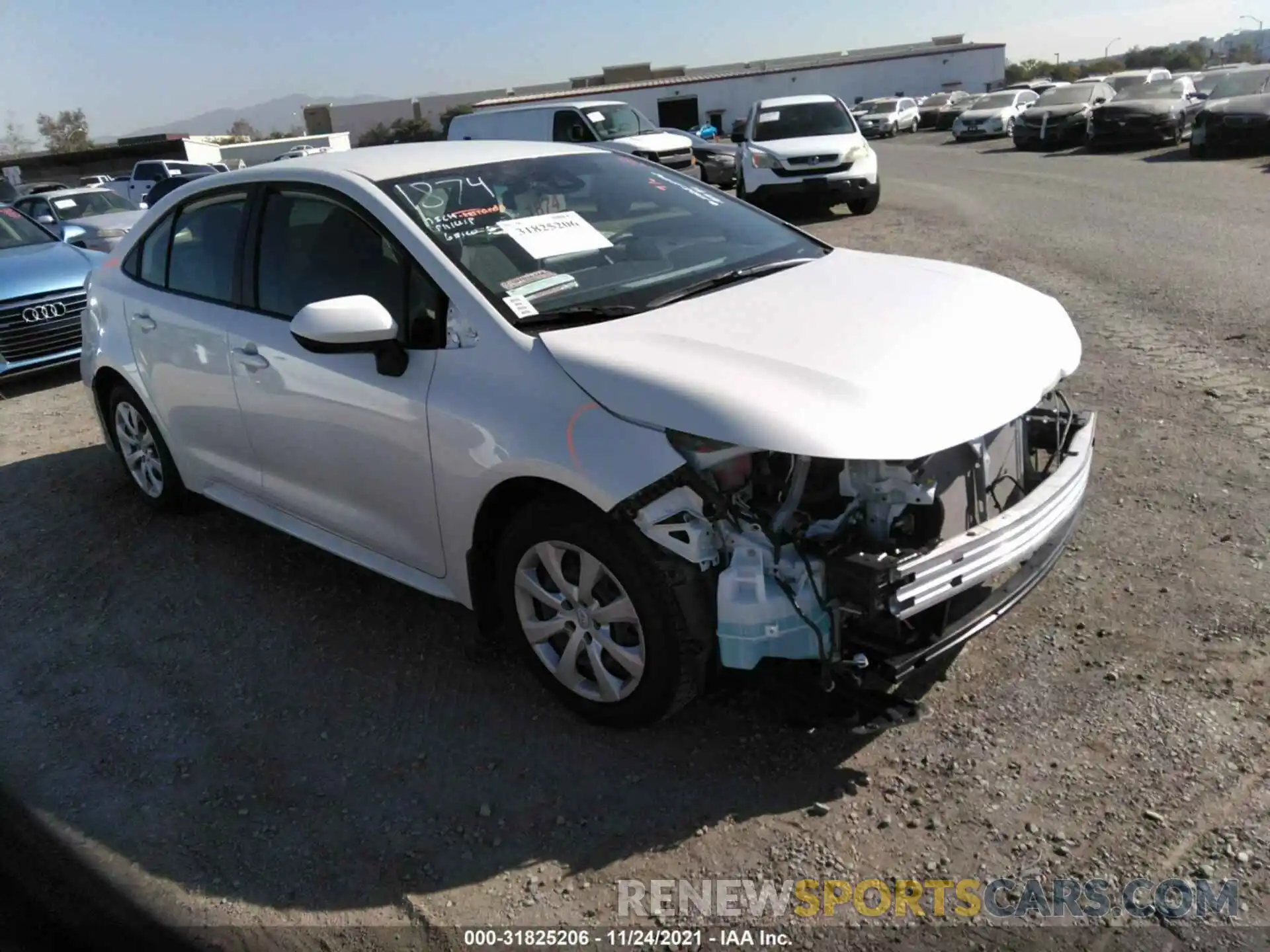 1 Photograph of a damaged car JTDEPMAE4MJ167626 TOYOTA COROLLA 2021