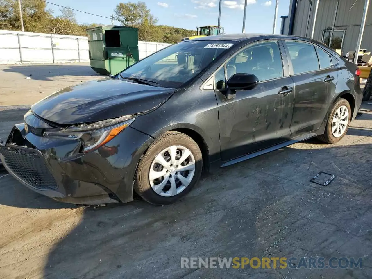 1 Photograph of a damaged car JTDEPMAE4MJ171028 TOYOTA COROLLA 2021