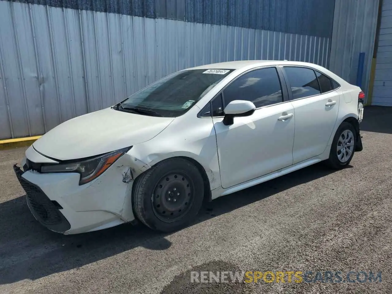 1 Photograph of a damaged car JTDEPMAE4MJ177525 TOYOTA COROLLA 2021