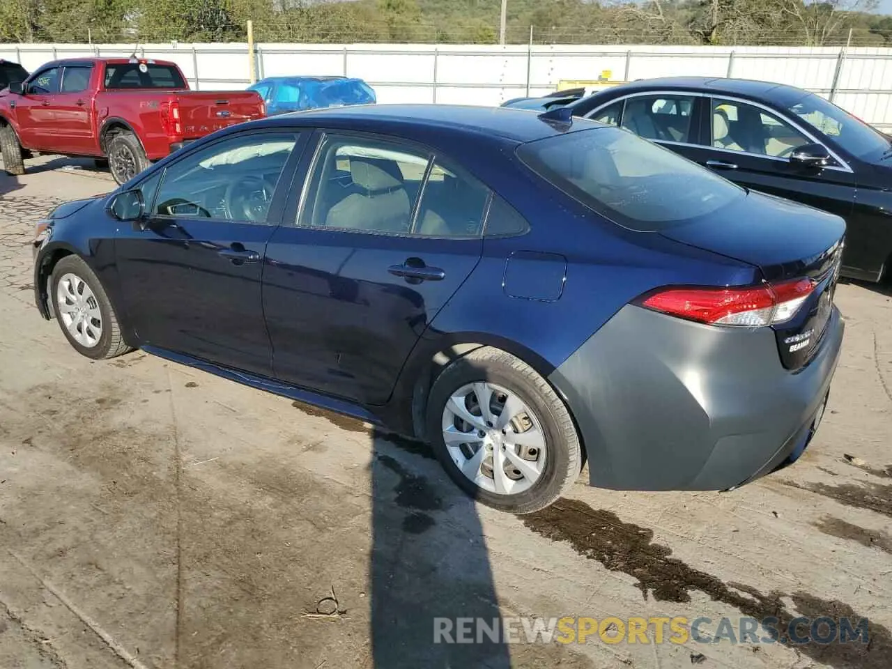 2 Photograph of a damaged car JTDEPMAE4MJ182613 TOYOTA COROLLA 2021