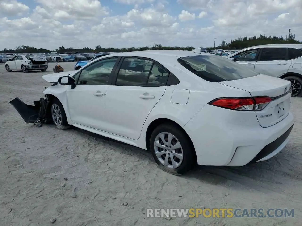 2 Photograph of a damaged car JTDEPMAE4MJ185463 TOYOTA COROLLA 2021