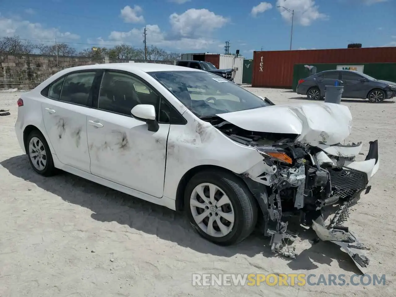 4 Photograph of a damaged car JTDEPMAE4MJ185463 TOYOTA COROLLA 2021