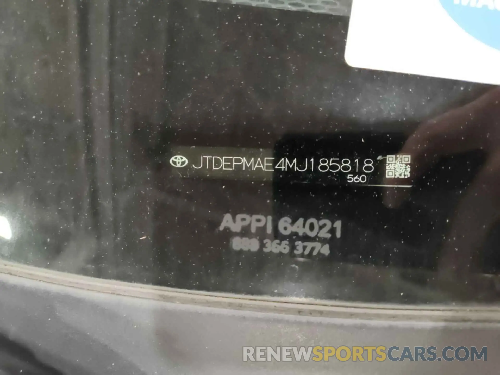 2 Photograph of a damaged car JTDEPMAE4MJ185818 TOYOTA COROLLA 2021