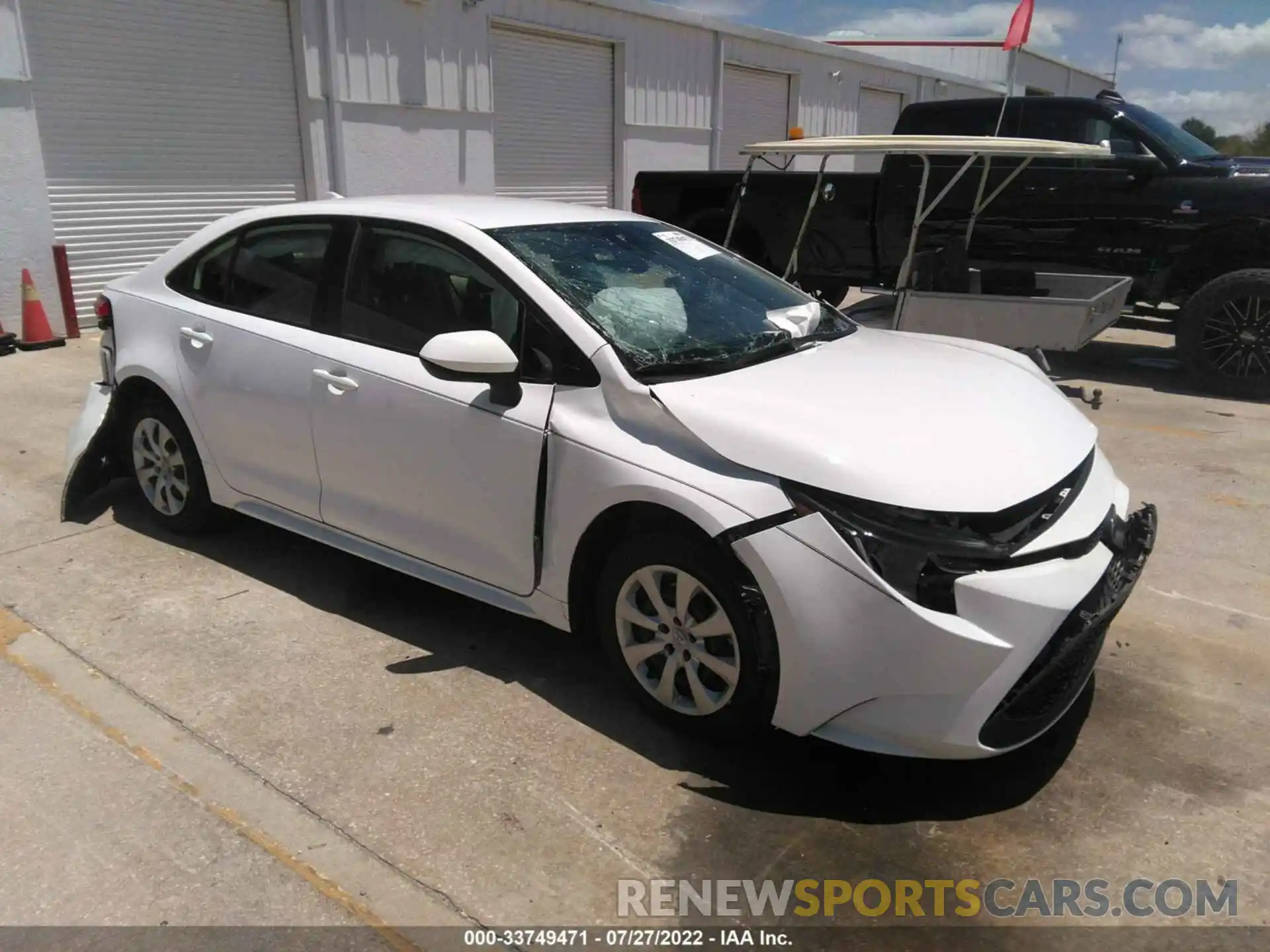 1 Photograph of a damaged car JTDEPMAE4MJ185866 TOYOTA COROLLA 2021