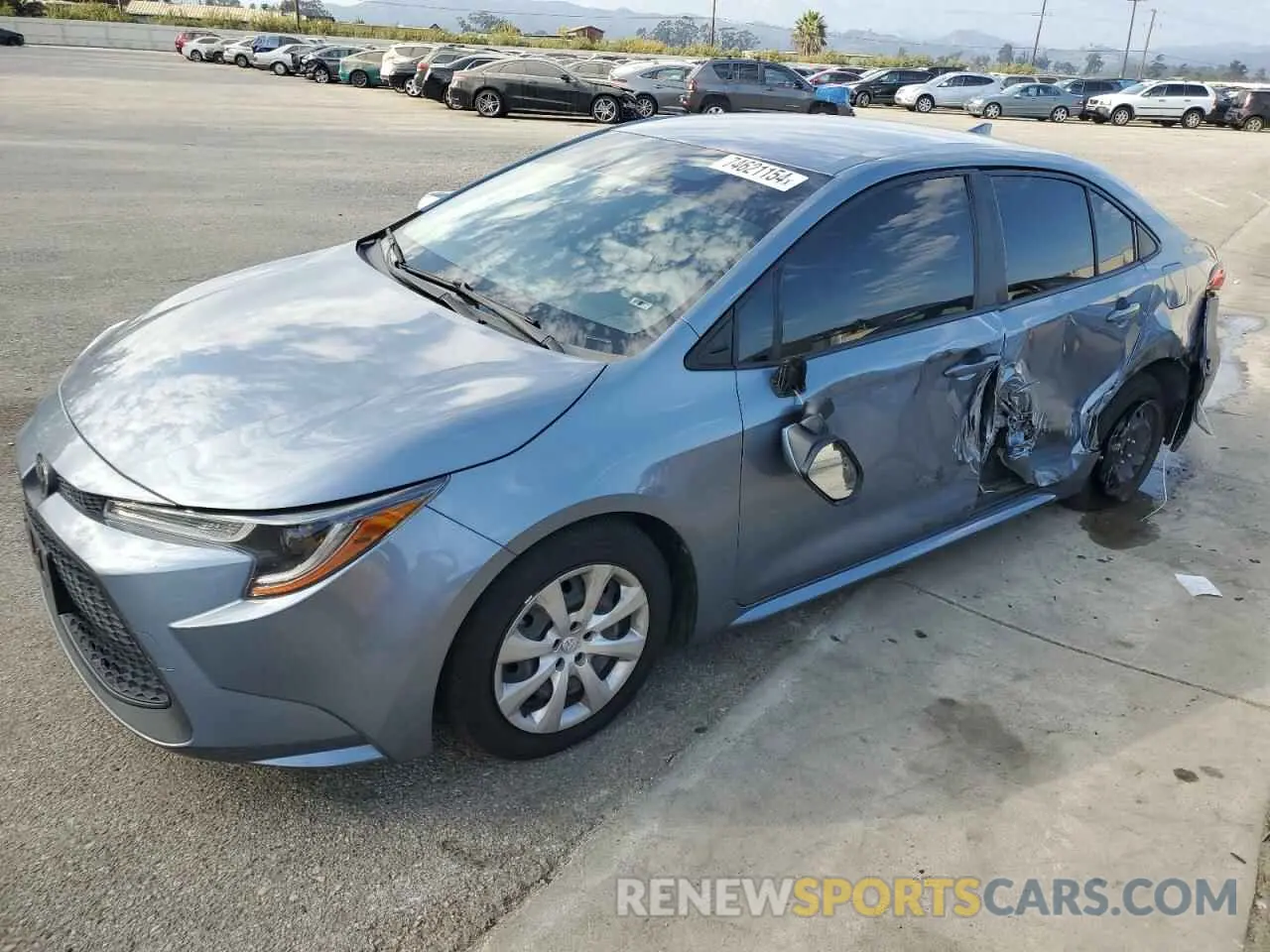 1 Photograph of a damaged car JTDEPMAE4MJ187195 TOYOTA COROLLA 2021