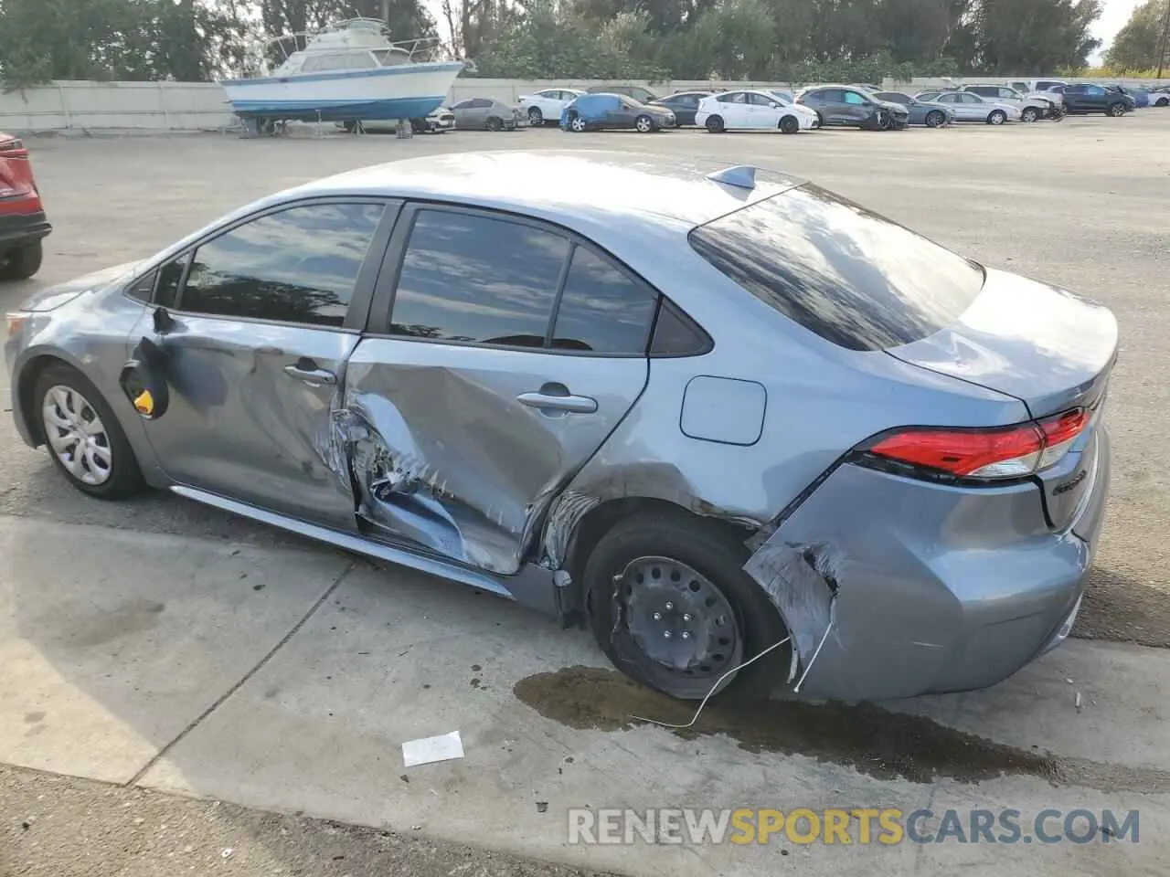 2 Photograph of a damaged car JTDEPMAE4MJ187195 TOYOTA COROLLA 2021