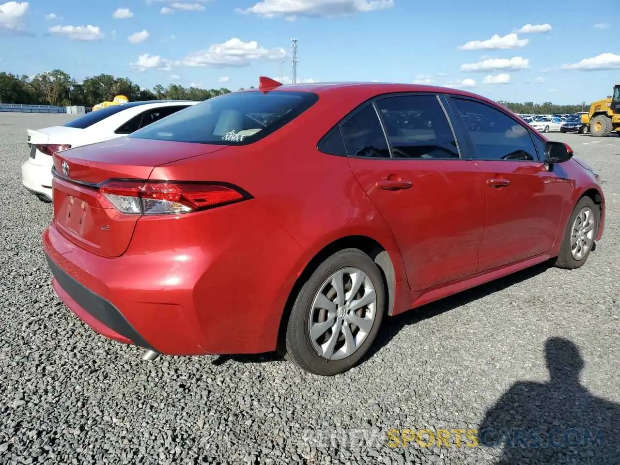 3 Photograph of a damaged car JTDEPMAE4MJ188704 TOYOTA COROLLA 2021
