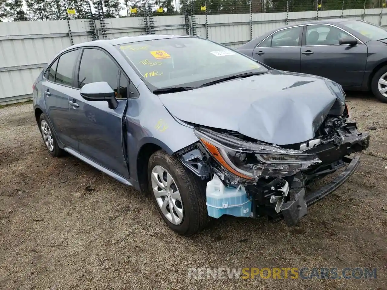 1 Photograph of a damaged car JTDEPMAE4MJ189982 TOYOTA COROLLA 2021