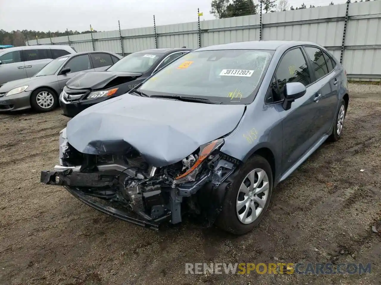 2 Photograph of a damaged car JTDEPMAE4MJ189982 TOYOTA COROLLA 2021