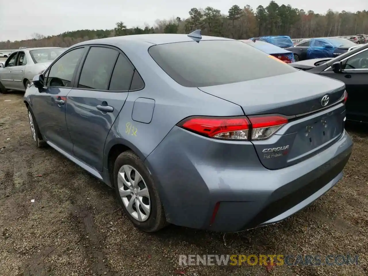 3 Photograph of a damaged car JTDEPMAE4MJ189982 TOYOTA COROLLA 2021