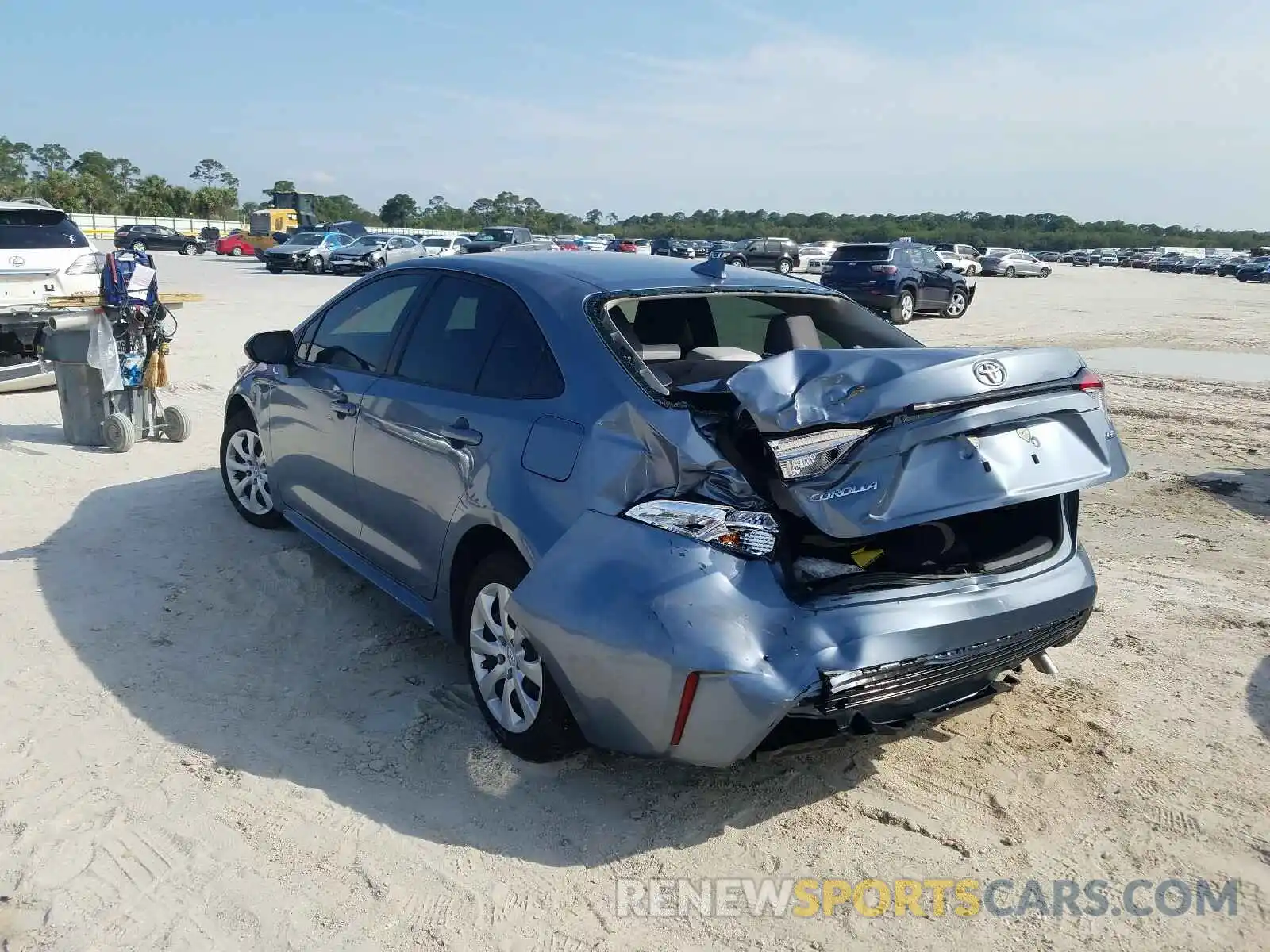 3 Photograph of a damaged car JTDEPMAE5MJ120010 TOYOTA COROLLA 2021