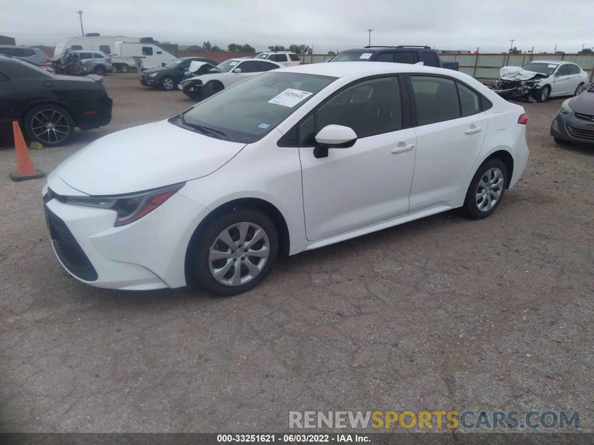 2 Photograph of a damaged car JTDEPMAE5MJ121755 TOYOTA COROLLA 2021