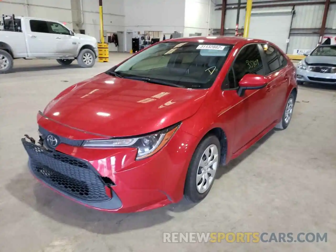 2 Photograph of a damaged car JTDEPMAE5MJ123568 TOYOTA COROLLA 2021