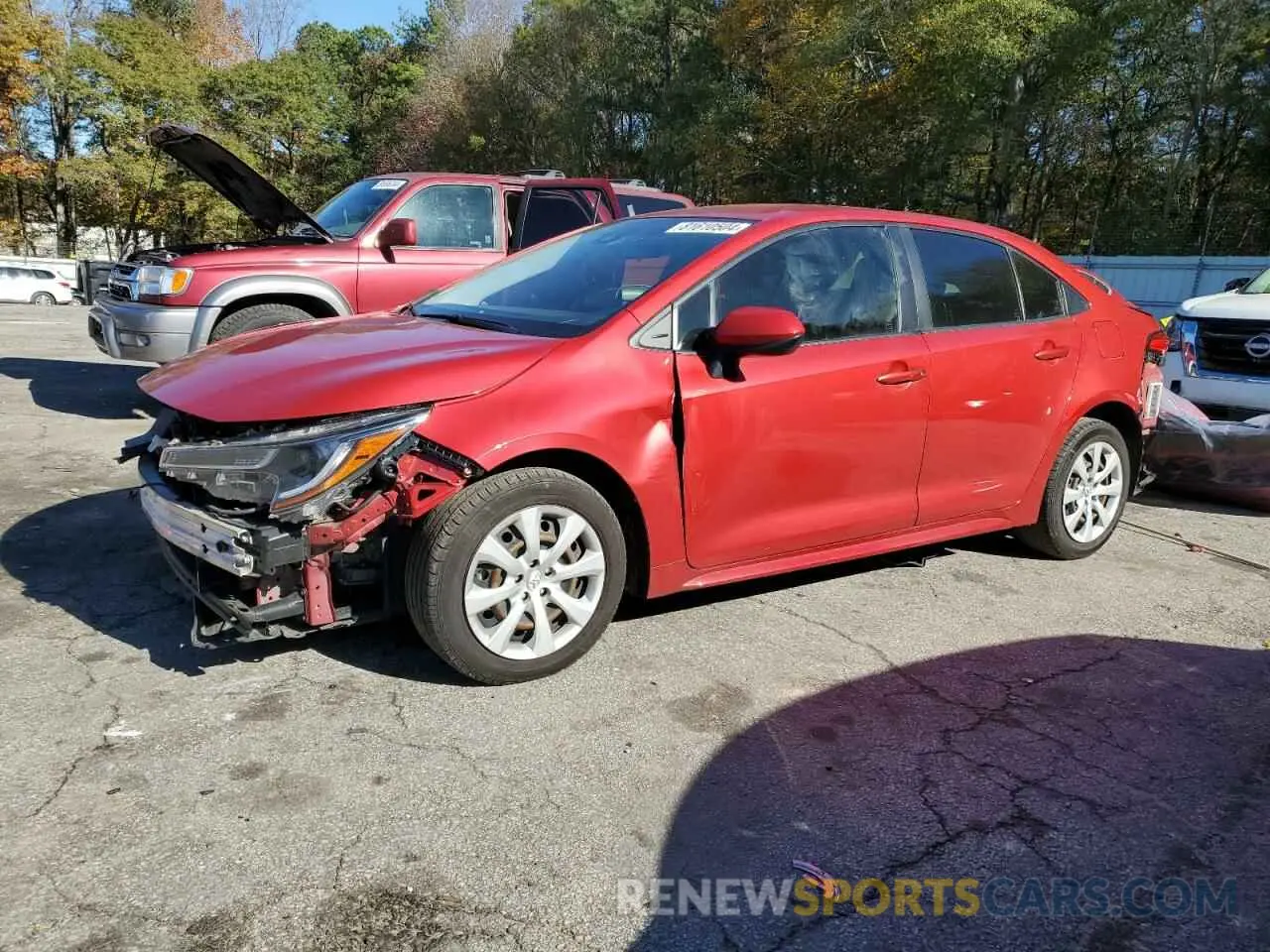 1 Photograph of a damaged car JTDEPMAE5MJ124705 TOYOTA COROLLA 2021
