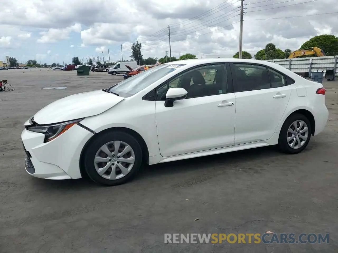 1 Photograph of a damaged car JTDEPMAE5MJ126518 TOYOTA COROLLA 2021