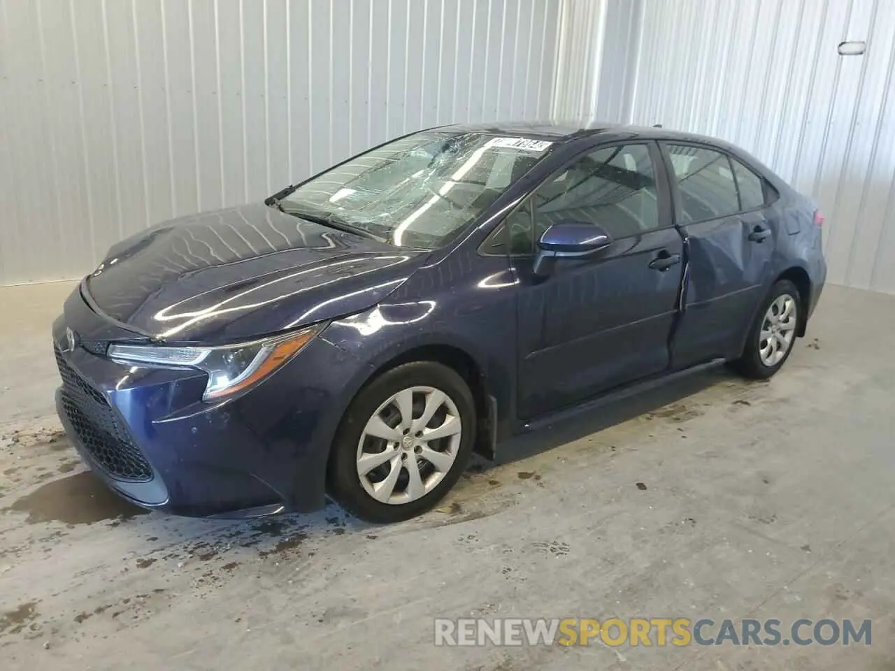 1 Photograph of a damaged car JTDEPMAE5MJ134716 TOYOTA COROLLA 2021