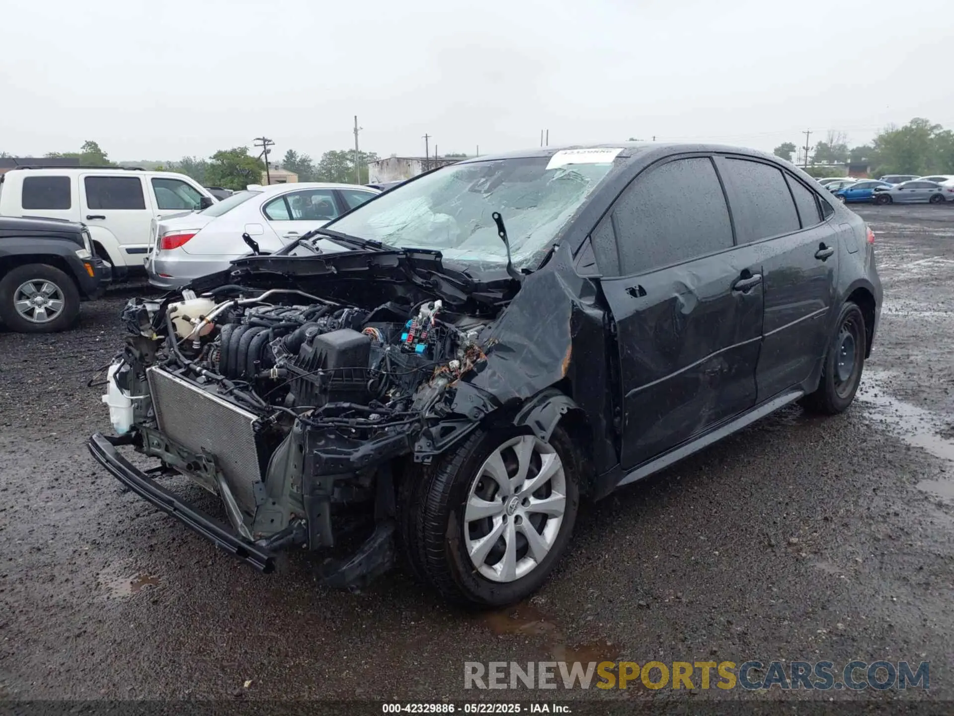 2 Photograph of a damaged car JTDEPMAE5MJ135932 TOYOTA COROLLA 2021