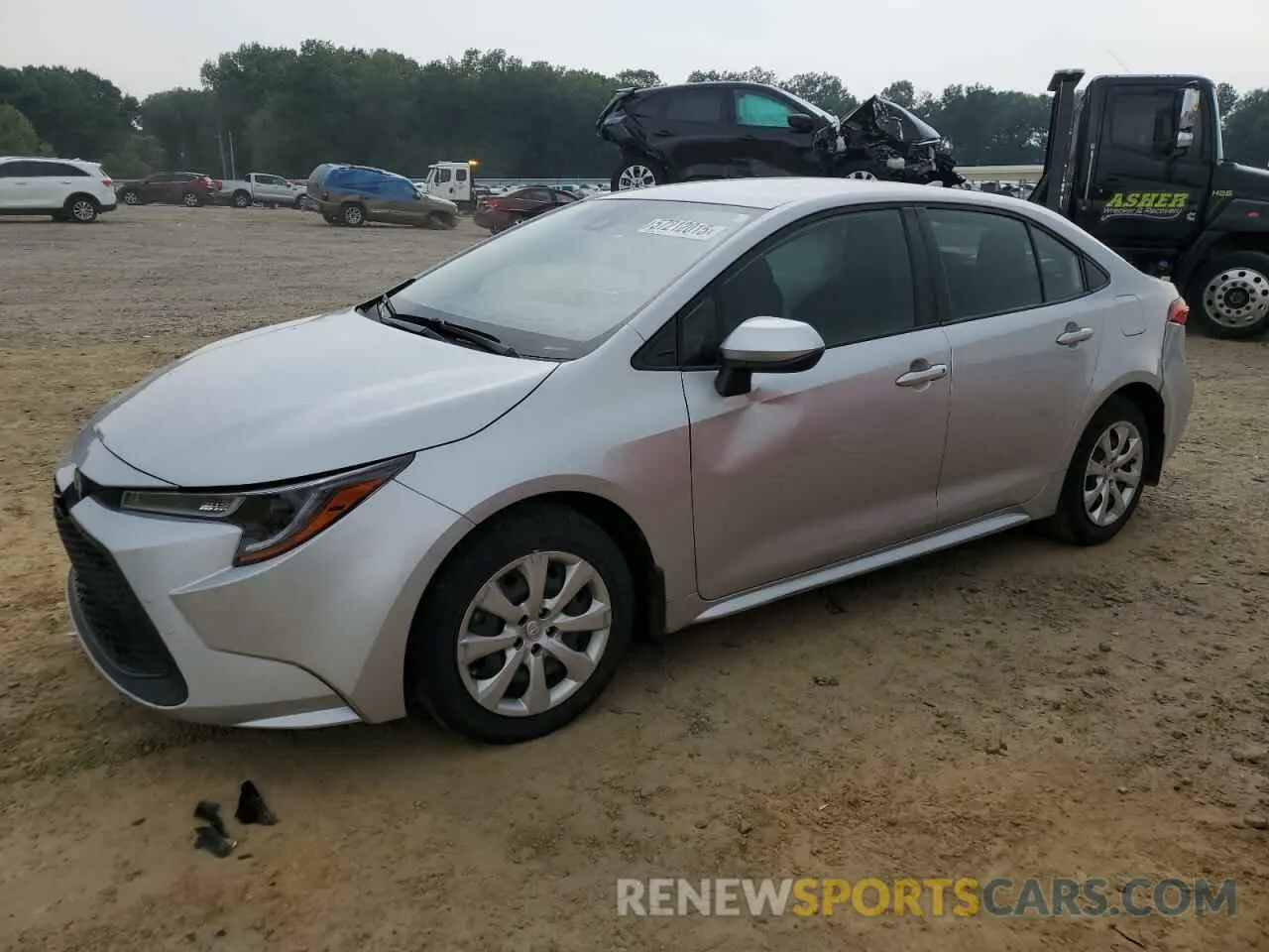 1 Photograph of a damaged car JTDEPMAE5MJ140046 TOYOTA COROLLA 2021