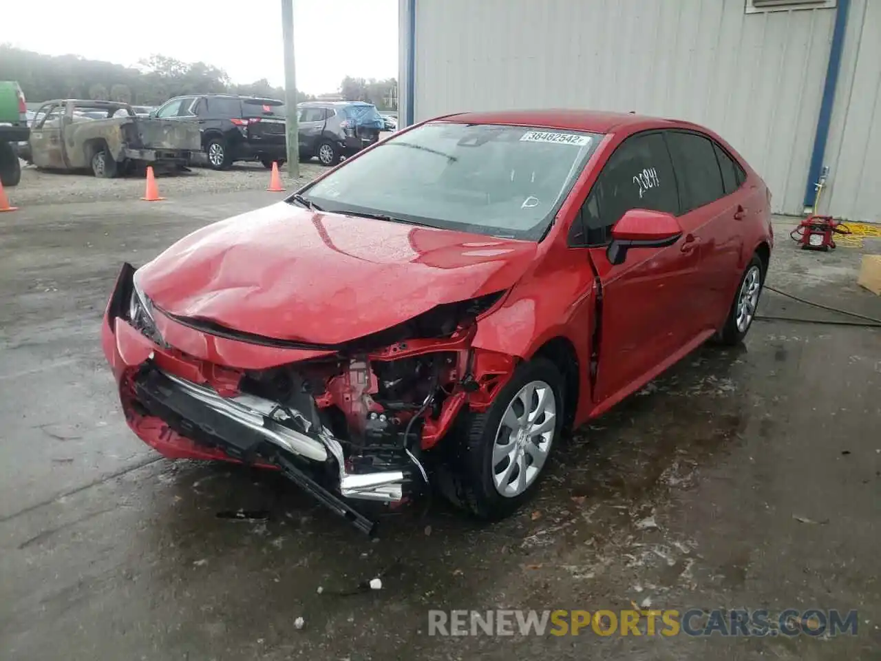 2 Photograph of a damaged car JTDEPMAE5MJ141486 TOYOTA COROLLA 2021