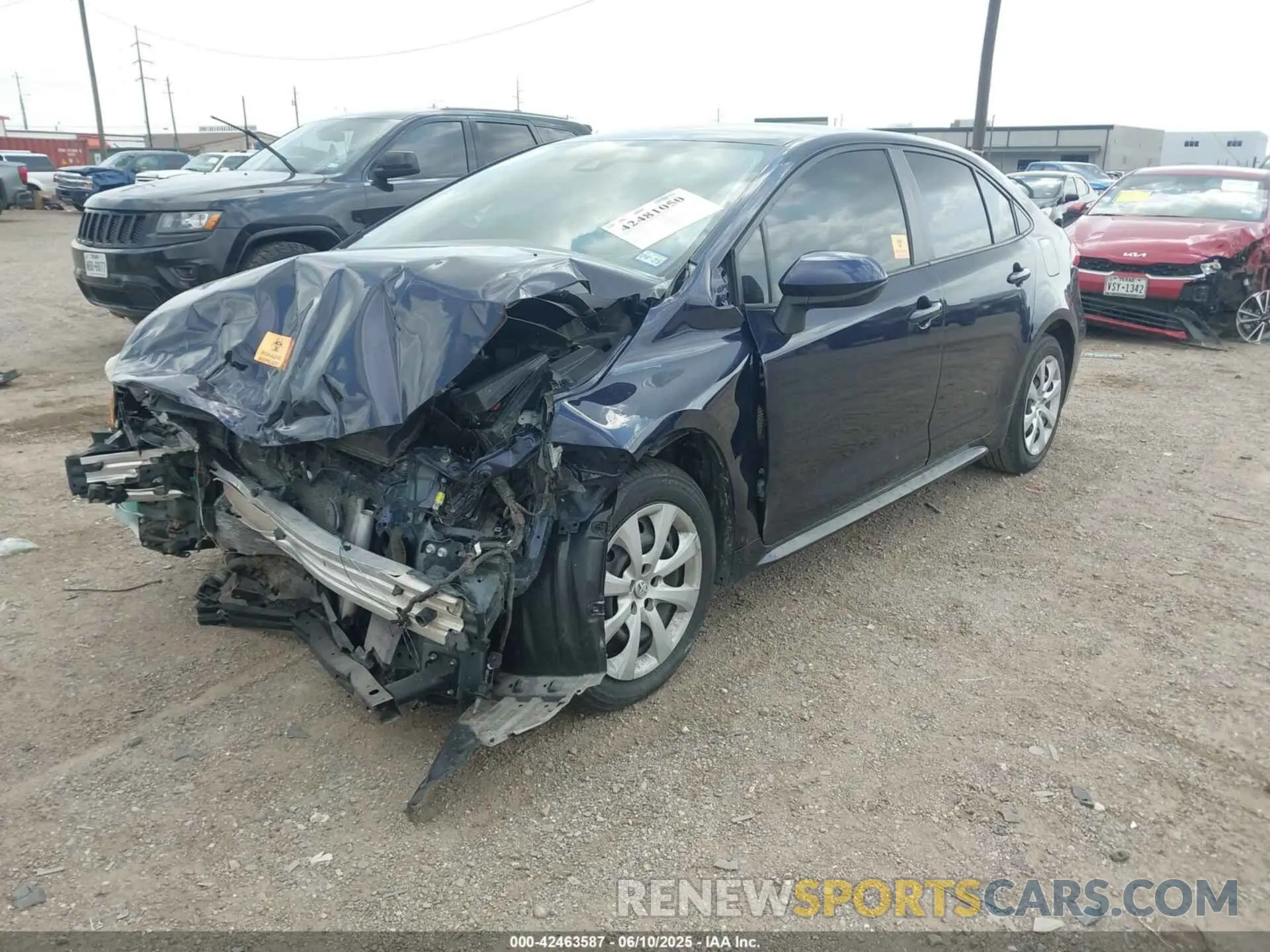 2 Photograph of a damaged car JTDEPMAE5MJ141682 TOYOTA COROLLA 2021