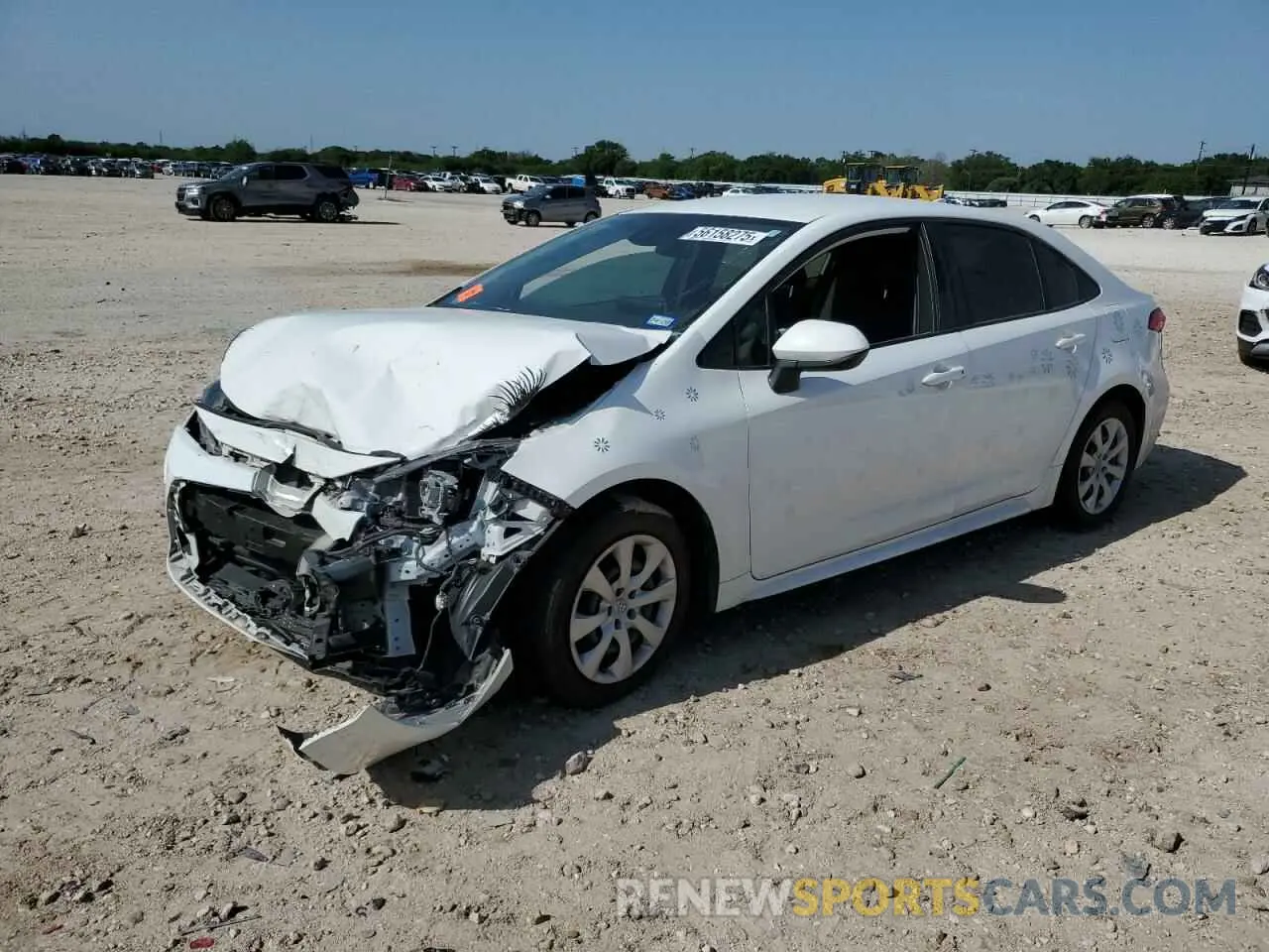 1 Photograph of a damaged car JTDEPMAE5MJ141908 TOYOTA COROLLA 2021