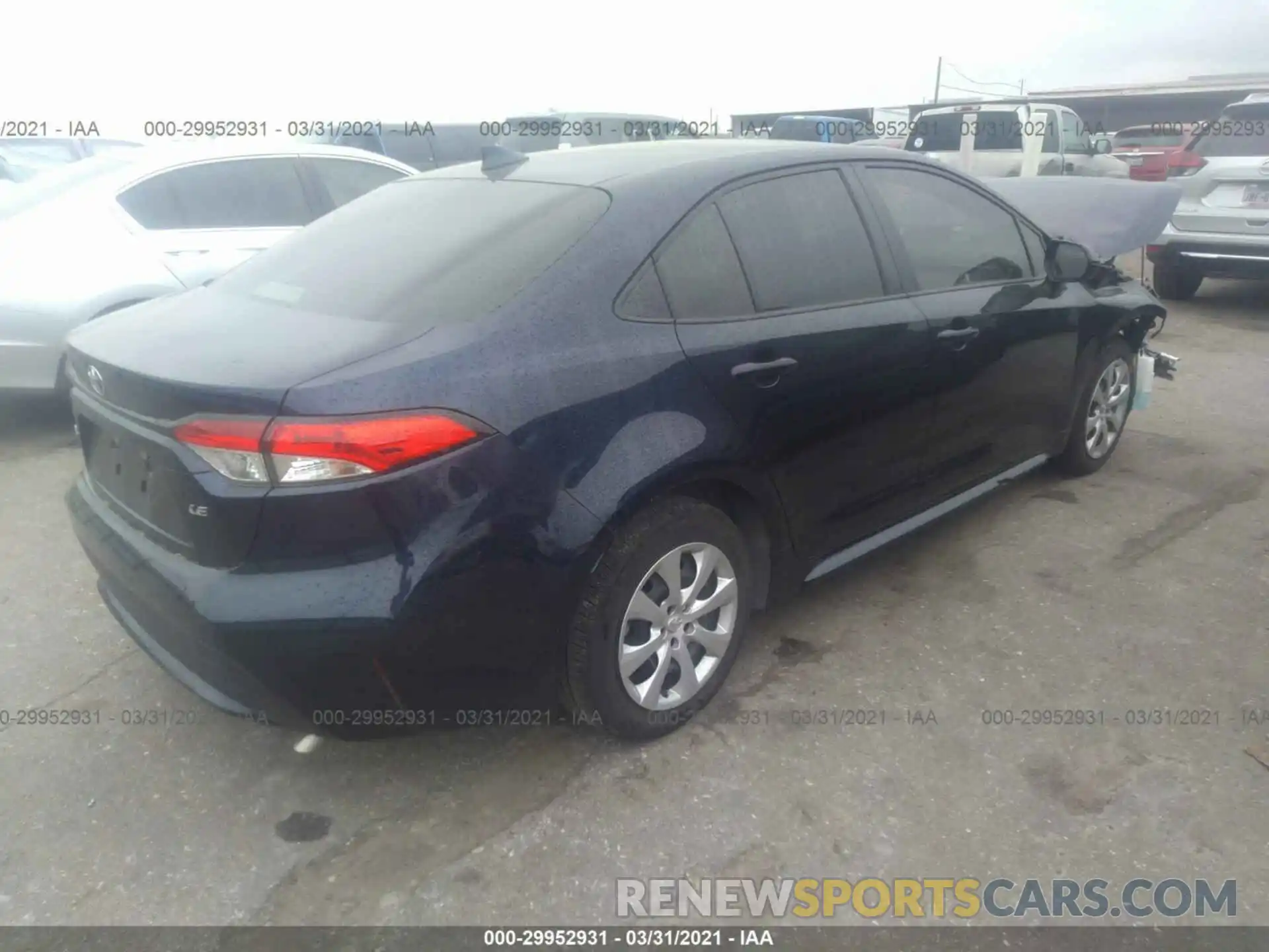 4 Photograph of a damaged car JTDEPMAE5MJ142881 TOYOTA COROLLA 2021