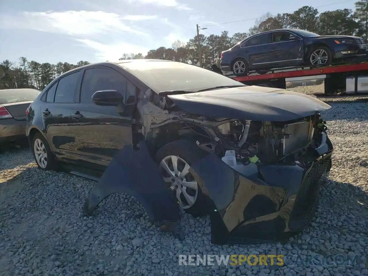 1 Photograph of a damaged car JTDEPMAE5MJ143058 TOYOTA COROLLA 2021