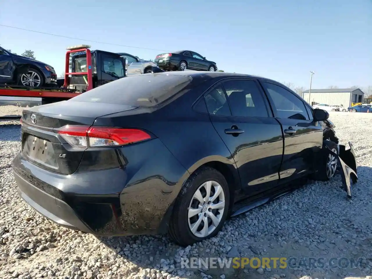 4 Photograph of a damaged car JTDEPMAE5MJ143058 TOYOTA COROLLA 2021