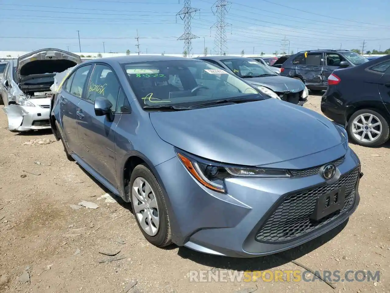 1 Photograph of a damaged car JTDEPMAE5MJ151029 TOYOTA COROLLA 2021