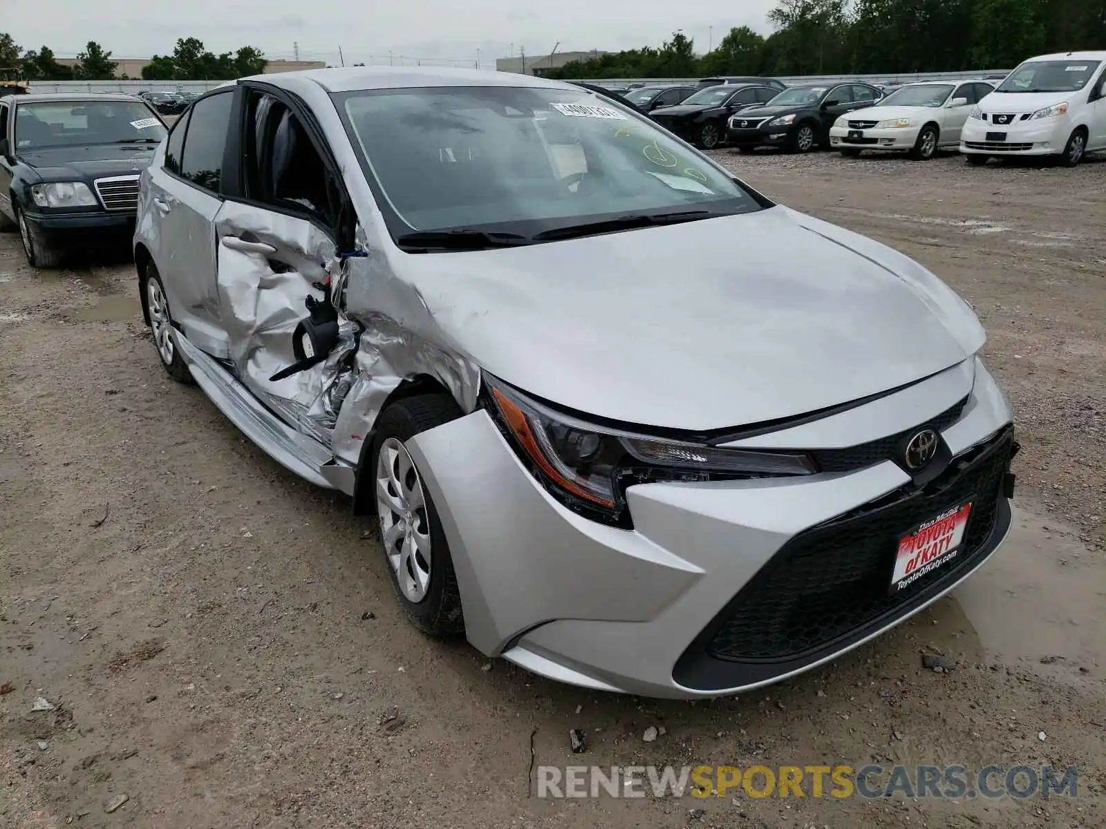 1 Photograph of a damaged car JTDEPMAE5MJ155419 TOYOTA COROLLA 2021