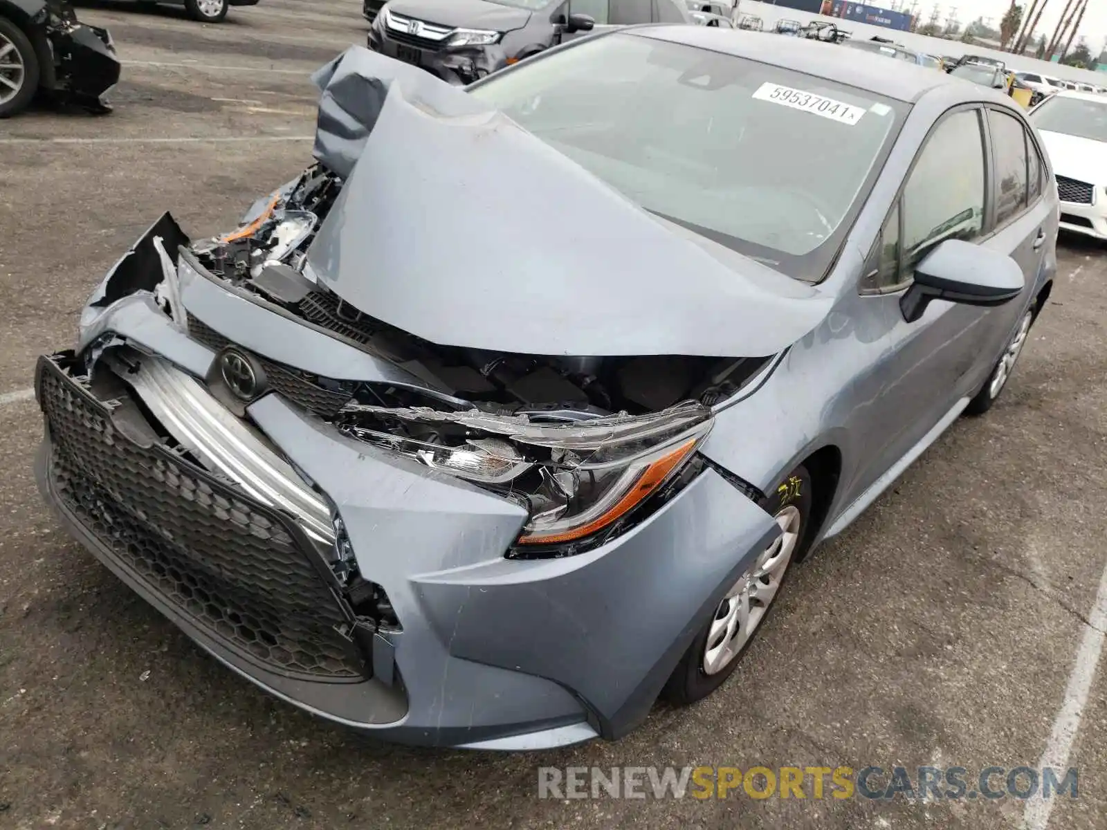 2 Photograph of a damaged car JTDEPMAE5MJ164363 TOYOTA COROLLA 2021