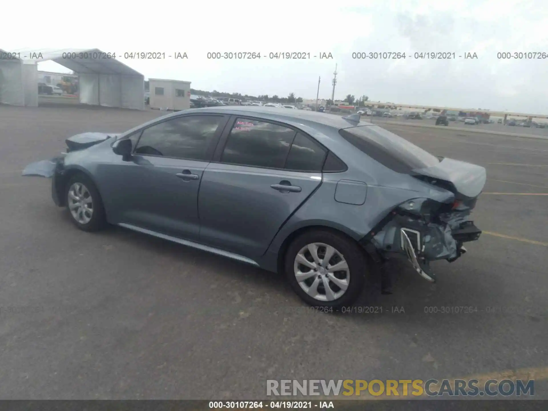 3 Photograph of a damaged car JTDEPMAE5MJ166226 TOYOTA COROLLA 2021